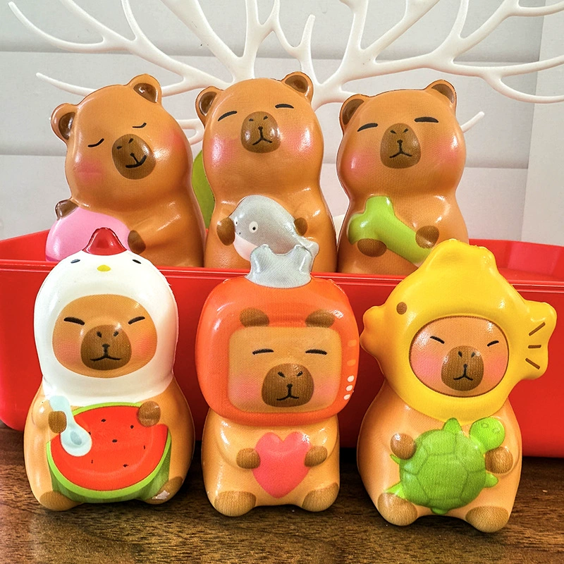Новая игрушка Капибара медленного отскока взрывной Sanrio распаковать и зажимать декомпрессионный артефакт мультфильм маленький подарок