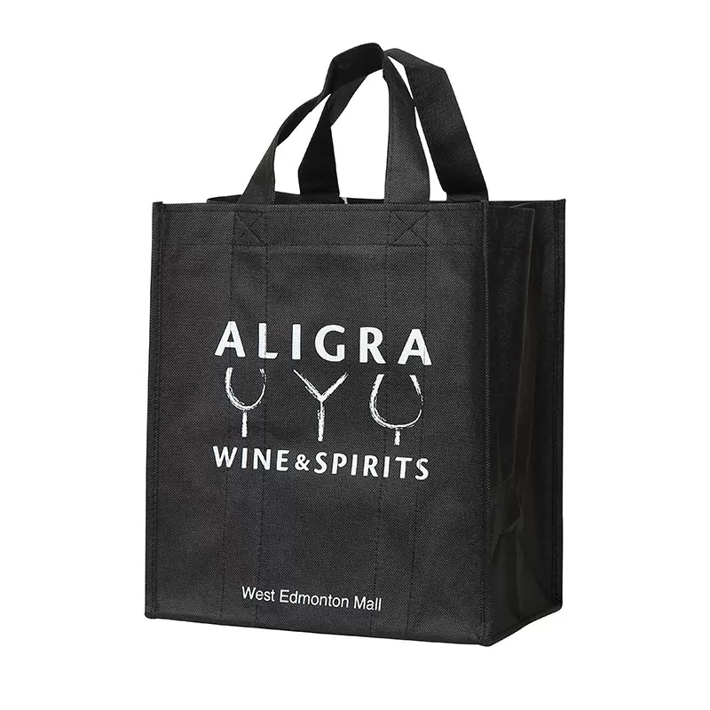 无纺布手提连底袋定做礼品logo印制丝印定制手提袋无纺布环保袋