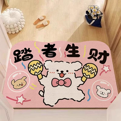 Mud-Scraping Carpet – Avtomobil döşəmə paspasları - little-white-dog-make-money-by-walking-4060cm