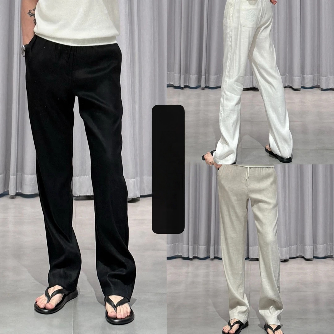 Men's Light Luxury Fashion High-End Solid Color Minimalist Straight Casual Pants Summer New Trendy Versatile Long Pants