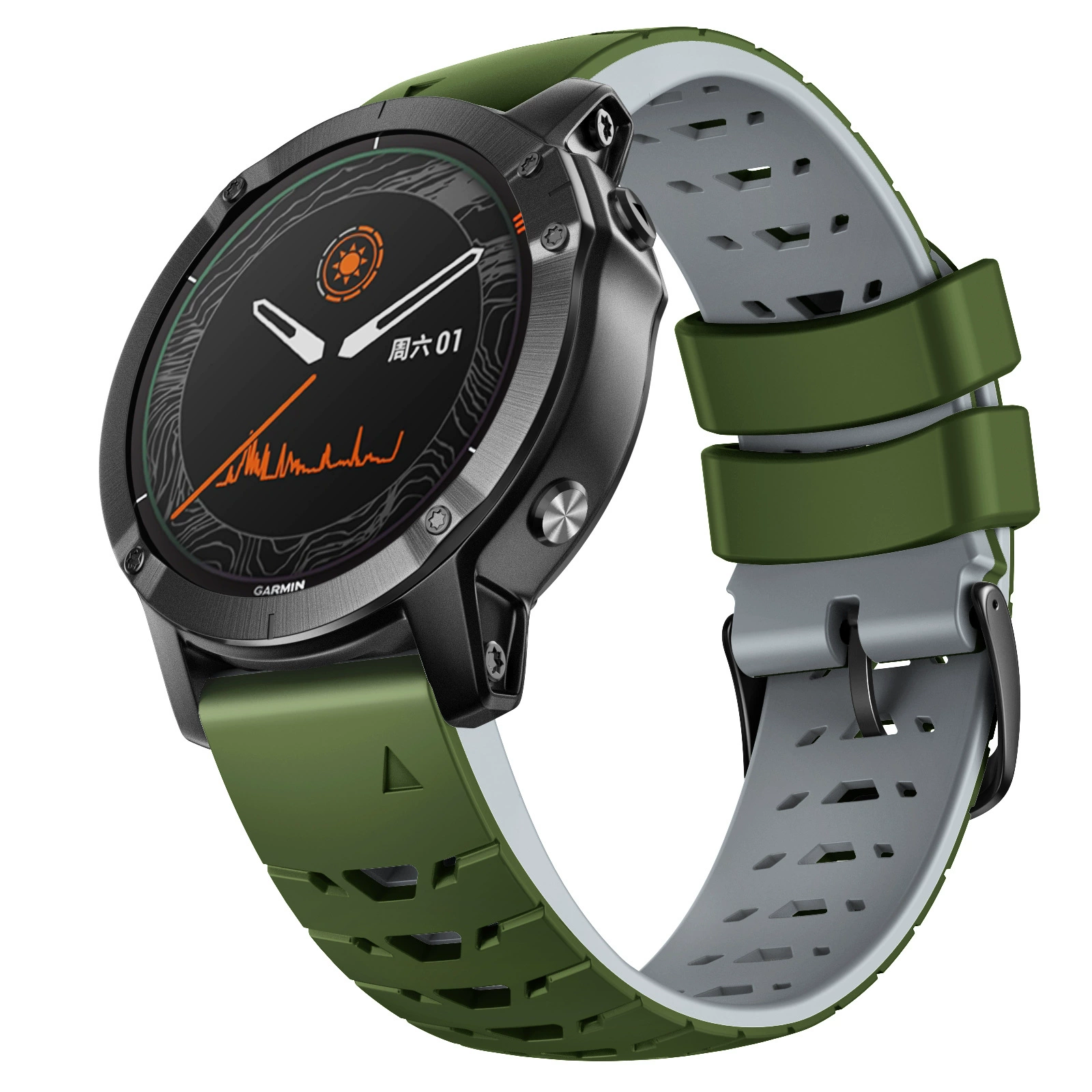 Подходит для Garmin Jiaming FENIX 5 935 MARQ трапециевидный экспресс силиконовый ремешок feenix6 7 22мм
