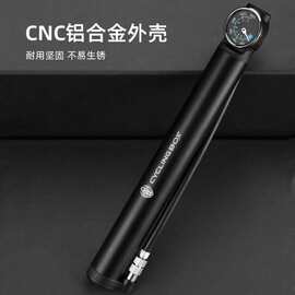 自行车便携式高压电动打气筒铝合金充气泵美法通用嘴山地车充气筒
