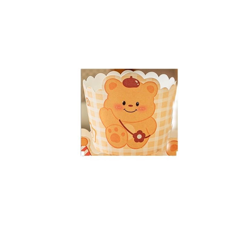 Dibujos animados lindo cupcakes horno taza de papel especial resistente a altas temperaturas taza de Mafen taza de papel para hornear en el hogar