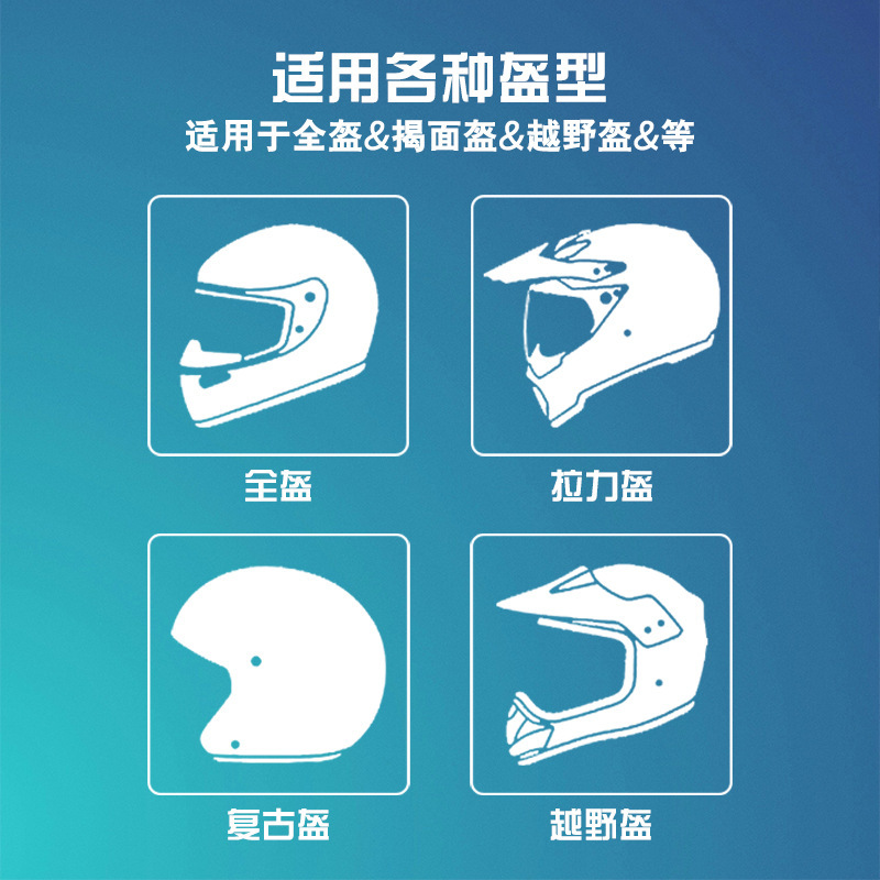 Maxto Motorcycle Helmet Bluetooth Headset M6S Motorcycle Bluetooth Intercom for 8 People to Communicate Simultaneously, Waterproof and Dustproof