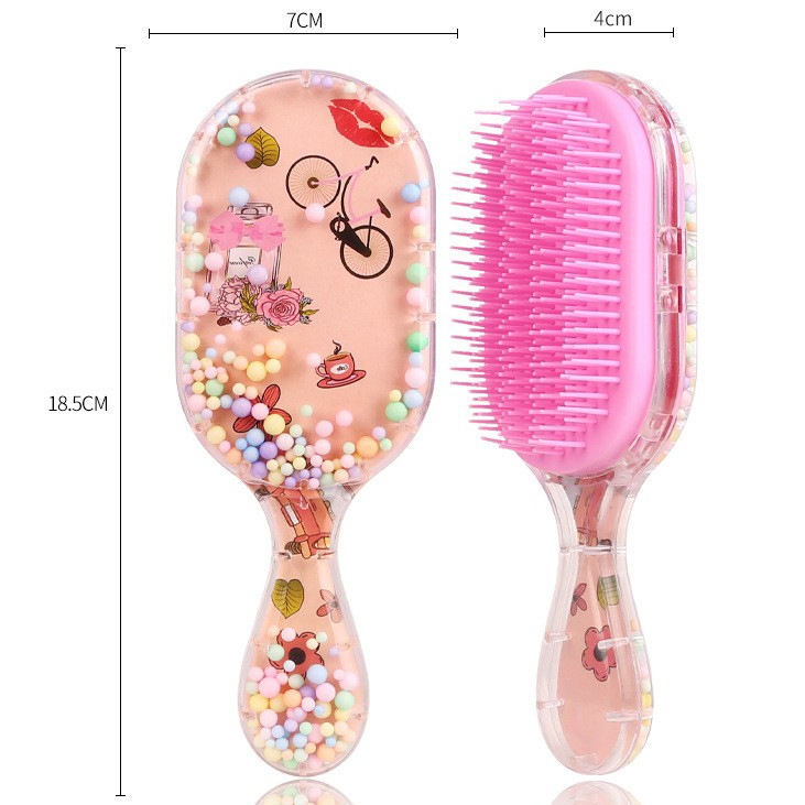 Pein de dibujos animados transfronterizos personalizados cuadrados portátiles impresión transparente arco iris masaje fluido bolsa de aire estudiante