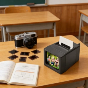 [CE认证2倍放大Taxiphote35mm胶片观片器Filmviewer教学器材便携]
