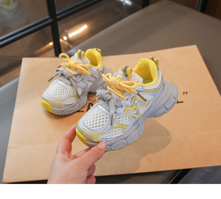 Atmungsaktive Mesh Sneakers Für Mädchen Modische Dad Schuhe_voghion.com