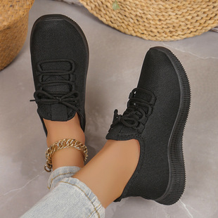 Black Flats Kitchen Work Shoes Breathable Non-Slip Soft Sole Old Beijing Cloth Shoes Female Mother Casual Shoes Mesh Shoes