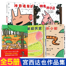 胶装绘本 日本作家宫西达也系列套装全5册 神奇种子店+神奇糖果店
