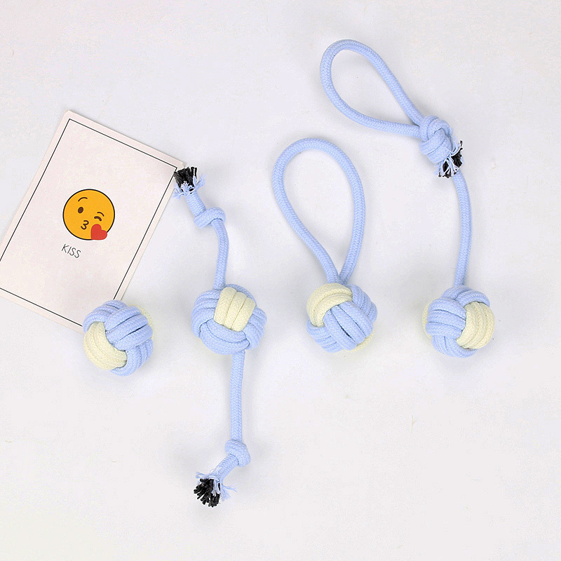 Wholesale Simple Molar Multicolor Braided Cotton Rope Pet Toy Ball Nihaojewelry display picture 2