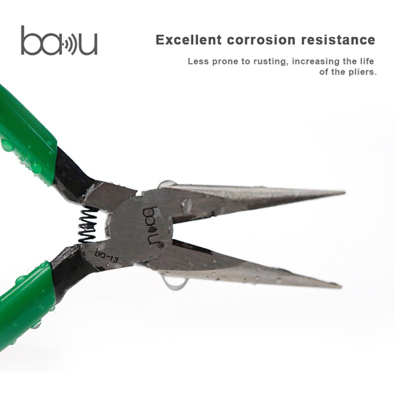 BAKUBA-13手动工具切割钳剪线Cr.V60C铬钒钢尖嘴长嘴尖头老虎