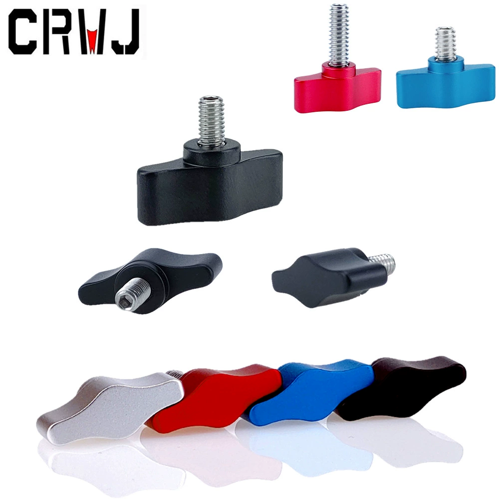 304 ручной винт цвета одного слова из нержавеющей стали 1/4M5M6 ручка из алюминиевого сплава аксессуары для камеры Винт с Т-образным хвостовиком