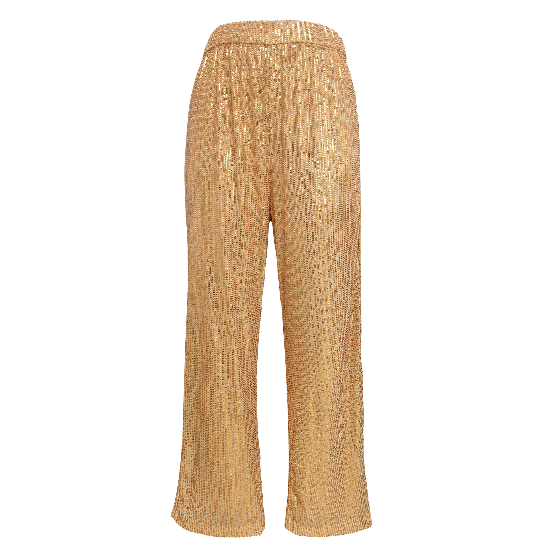 Women's Daily Street Casual Solid Color Full Length Sequins Casual Pants display picture 2