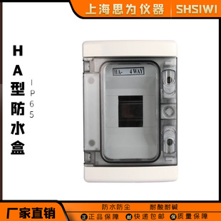 Outdoor Waterproof Ha Distribution Box Household Multi-Circuit Distribution Cabinet Air Switch Box Circuit Breaker Surface-Mounted Strong Current Box