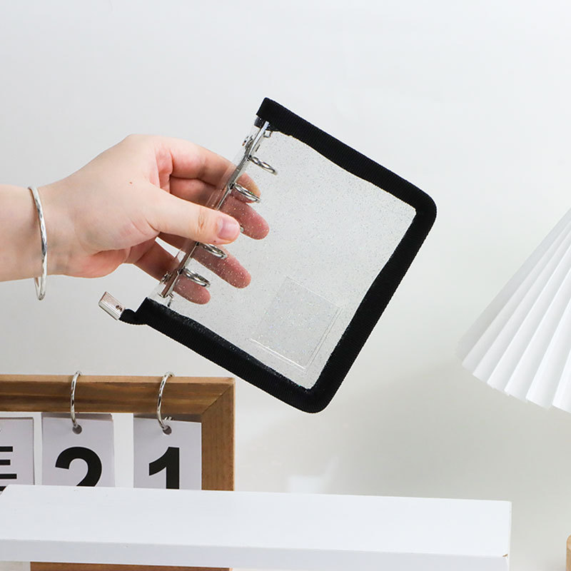 M5 지퍼 5홀 퓨어 블랙 쉘(내부 페이지 없음)