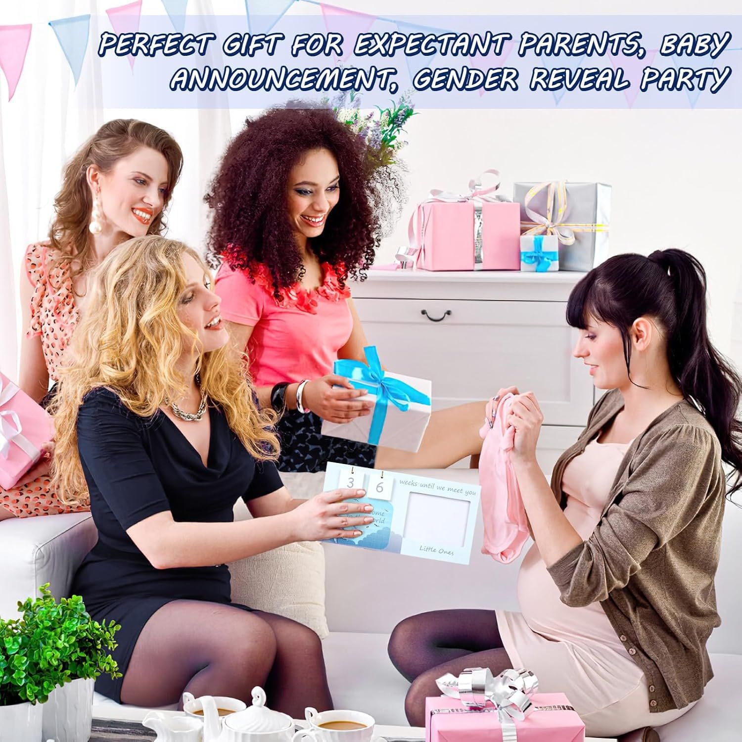 Marco de fotos conmemorativo de ultrasonido B para recién nacidos de venta caliente transfronteriza, marco de fotos conmemorativo