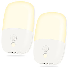 亚马逊25年小爆款光感LED创意插电床头智能家居感应折叠小夜灯