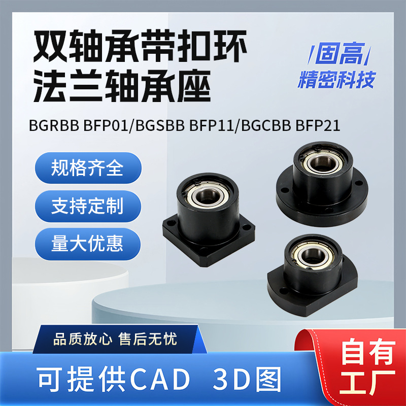 BGRBB BFP01/BGSBB BFP11/BGCBB BFP21双轴承带扣环法兰轴承座