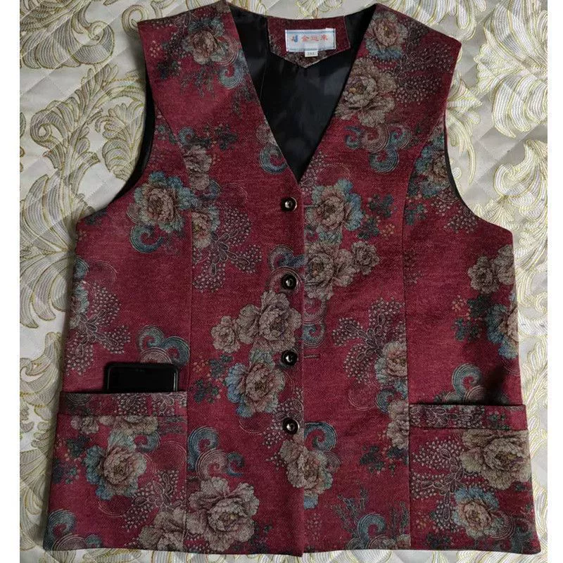 Новый весенне-летний жилет для мам больших размеров, тонкая верхняя одежда для женщин среднего и пожилого возраста 50 и 60 лет, новая весенне-осенняя верхняя одежда для бабушек