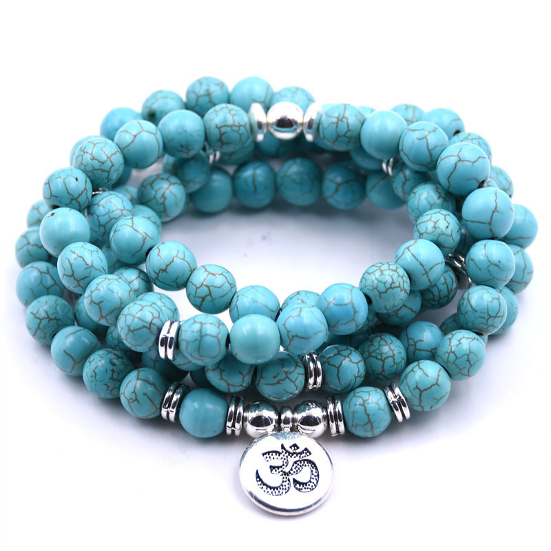 Bohemian Bracelet Inspirational Women's Bracelet Stampy Rope Multi-Layer Volcanic Stone Amber Blue Turquoise Yoga Bracelet Bohemian Bracelet Inspirational Women's Bracelet Stampy Rope Multi-Layer Volcanic Stone Amber Blue Turquoise Yoga Bracelet