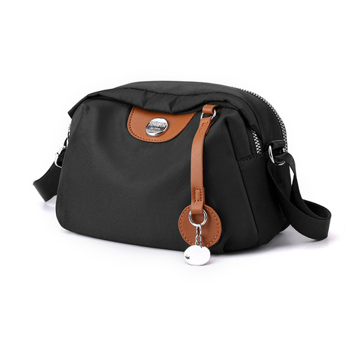 Ladies Nylon Single Shoulder Bag, Minimalist Color Collision, Large Capacity Crossbody Bag, Casual Lightweight Mother Bag