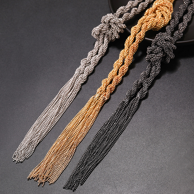 European and American Elegant Fashion Hand-Woven Large Necklace All-Match Clothing Necklace Amazon H