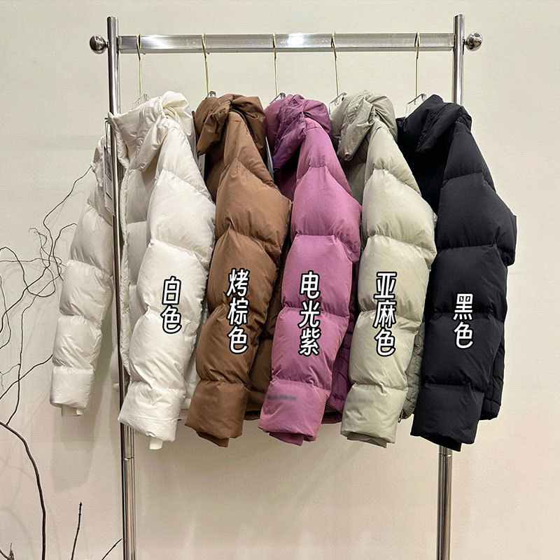 纯原版本 冬季lulu五格羽绒服90白鸭绒可拆帽加厚保暖短款女外套|undefined