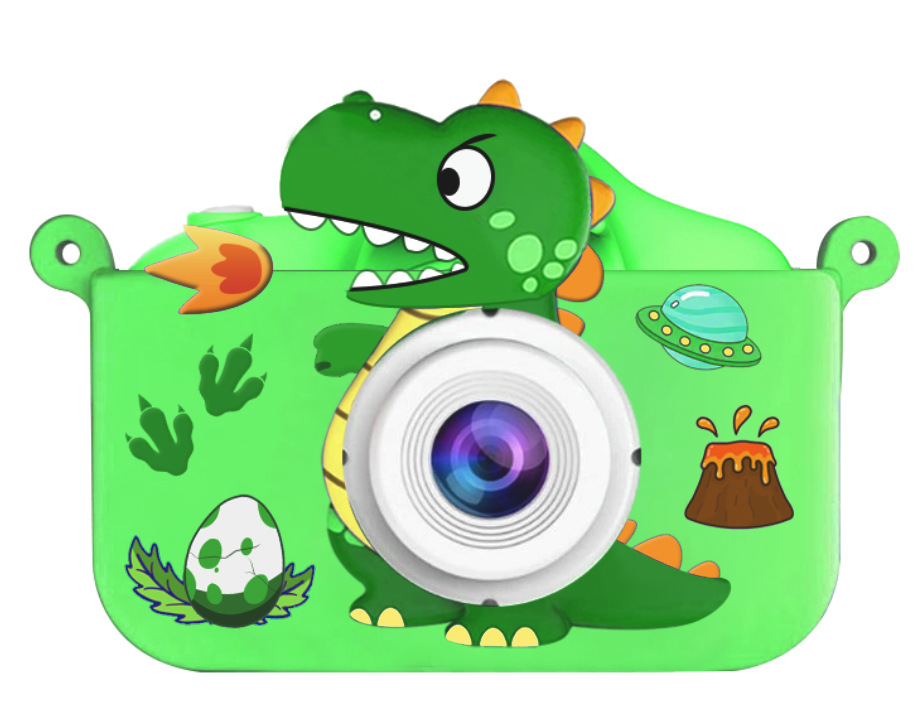 Cámara digital infantil HD de doble lente, diseño de dibujos animados, grabación de video, regalo para vacaciones