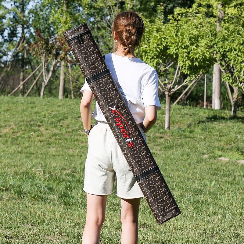 1.25 1.35 metros de cáscara dura caña de pesca empaque luya varilla empaque barril con bolsillo multifuncional fábrica de bolsa de pesca de gran capacidad