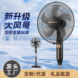 长.虹风扇家用16英寸落地扇宿舍摇头定时大风量低音电风扇礼品批