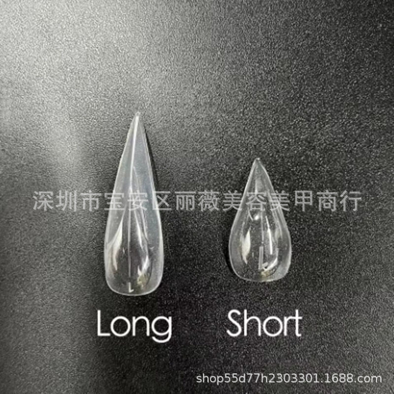 Manicure Eagle Claw Nail Box 140 Pieces Salon Tip Nails Transparent Fake Nail Tips Short Eagle Claw Nails