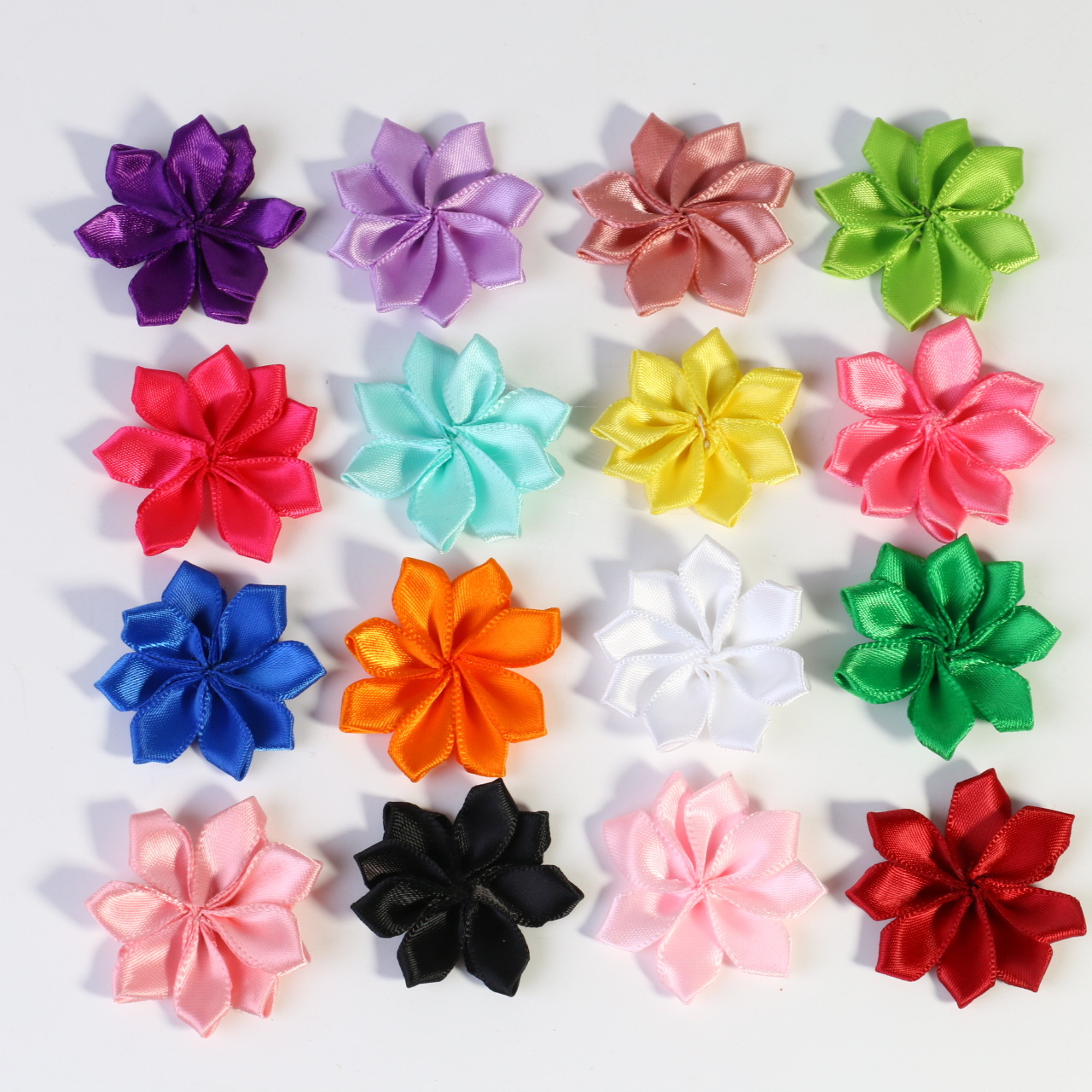 3.8cm polyester hand-sewn octagonal multi-cornered small flower, unicorn headband accessory, clothing accessory, handmade small flower headpiece