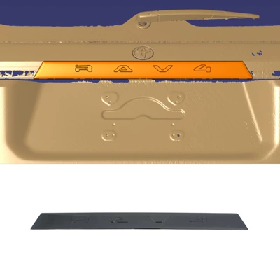 Other Automotive Exterior Supplies Models: Rearview Mirror, Fog Light - bright-black-rear-trim-strip