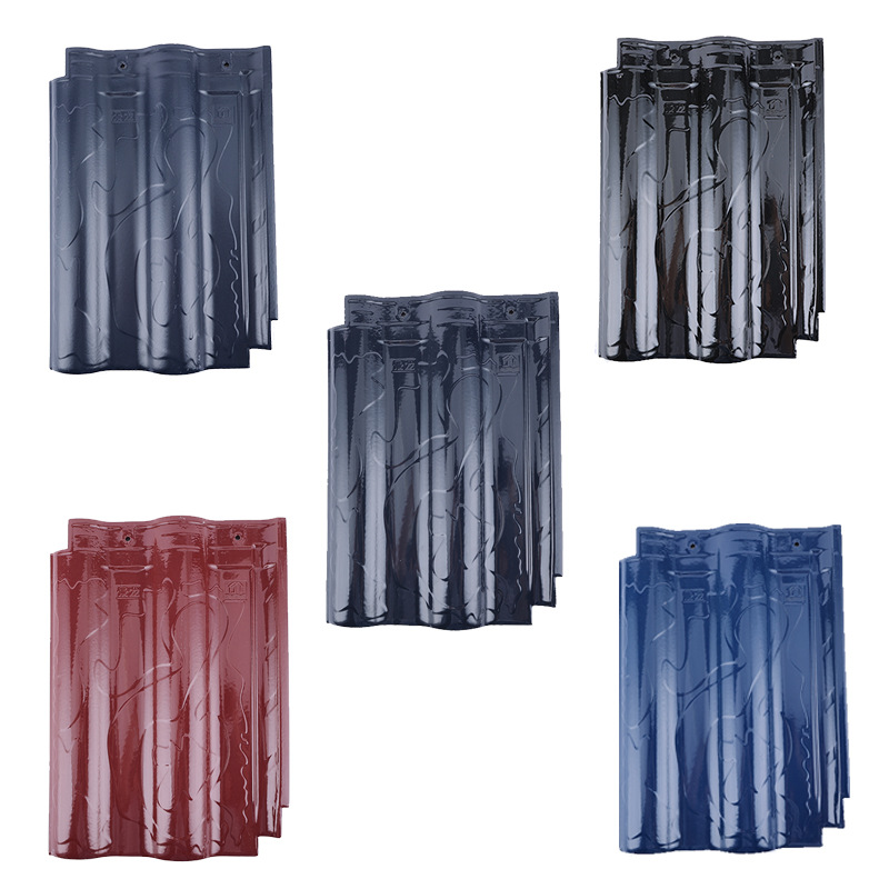 江西景龙直角大板陶瓷瓦农村别墅屋顶瓦琉璃瓦厂家直销