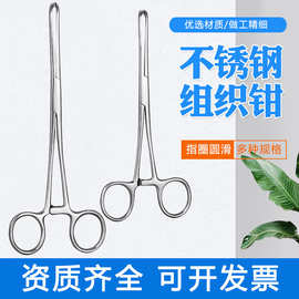 医用组织钳不锈钢横纹爱丽斯鼠齿钳夹持提取手术钳医疗妇科宫颈钳