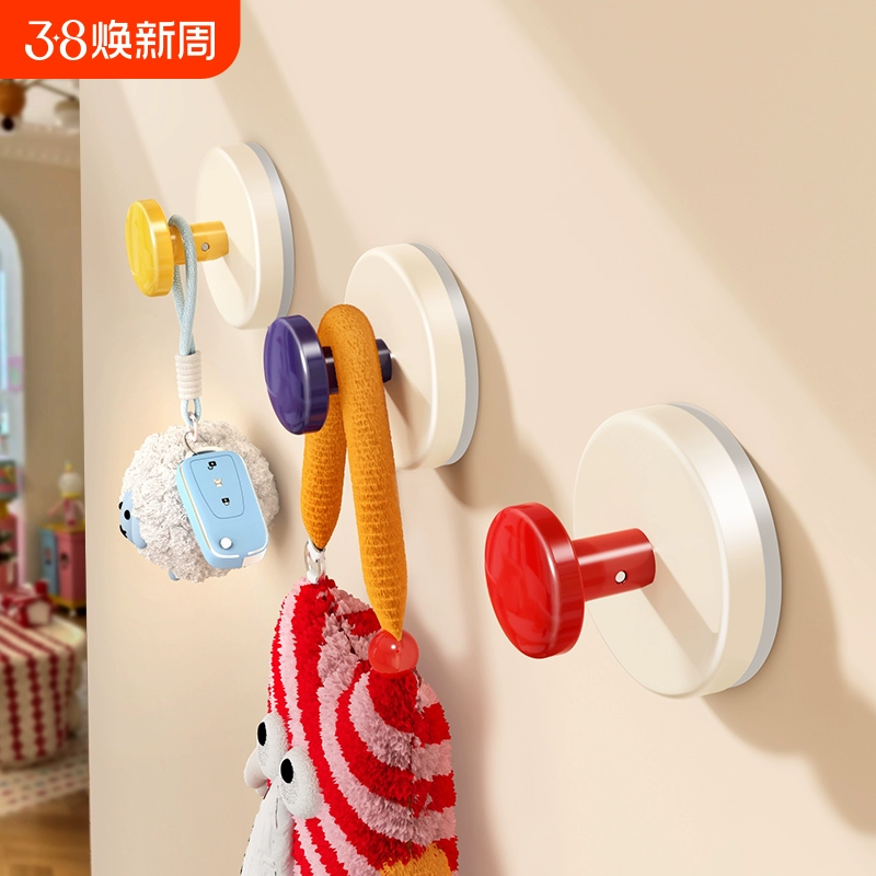 Крючок-присоска для конфет, крючок для цветов, самоклеящийся крючок-присоска без сверления, крючок для ключей на дверную ручку, гаджет.