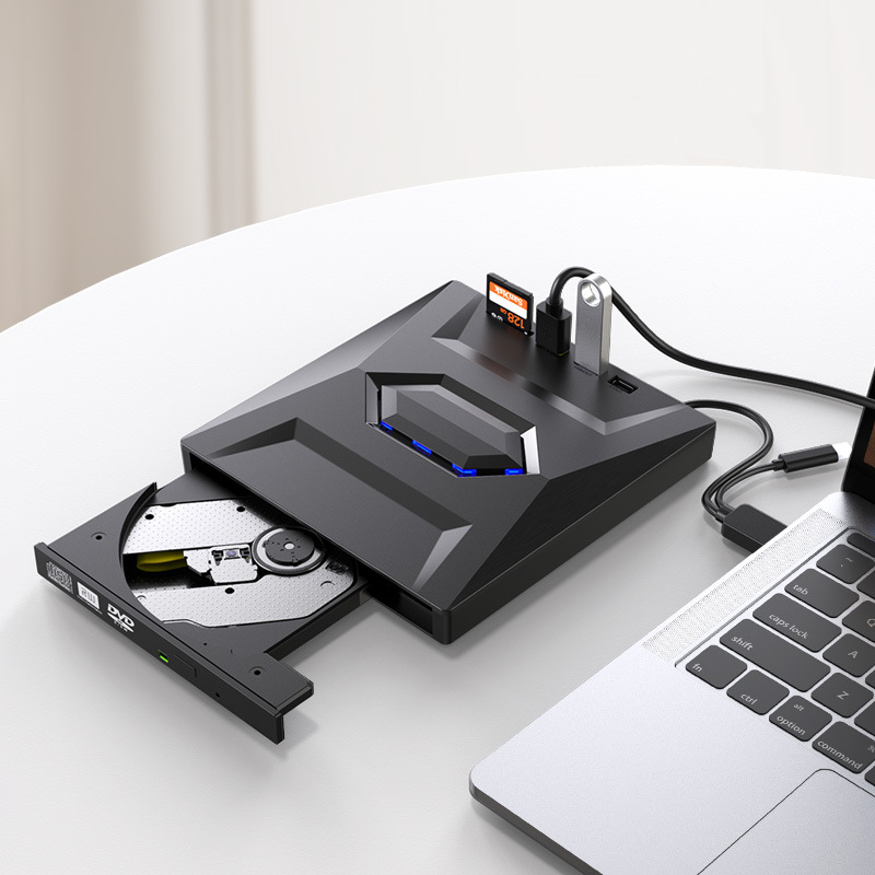 Typc-c外接光驅3.0USB外置DVD刻錄機移動五合一多功能筆記本電腦