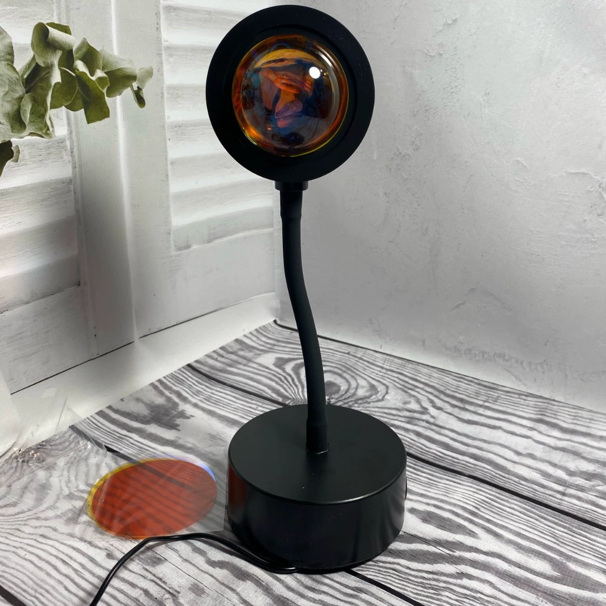 Светильник RGB Sunset Lamp Cross - Border для онлайн-сегмента, интернет-лампа, мерцание закатного света, живые дни, без настройки атмосферы
