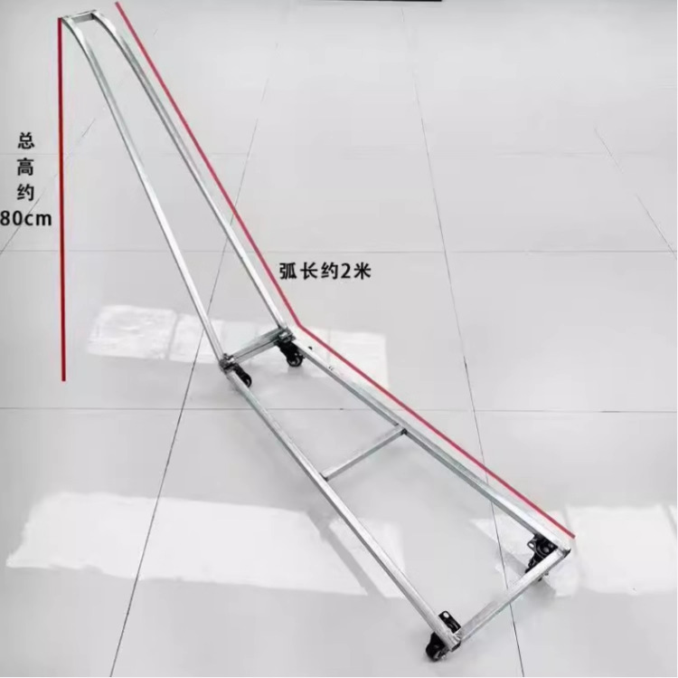 Waterfall Table Flower Iron Stand with Wheels Hotel Banquet Table Flower Cart Props Decoration Arrangement