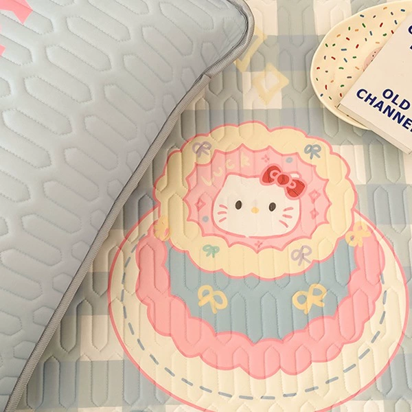 Корейский коврик для кошек из шелкового латекса, набор из трех предметов, девчачий, с сердечками, моющийся, мягкий коврик для кондиционера