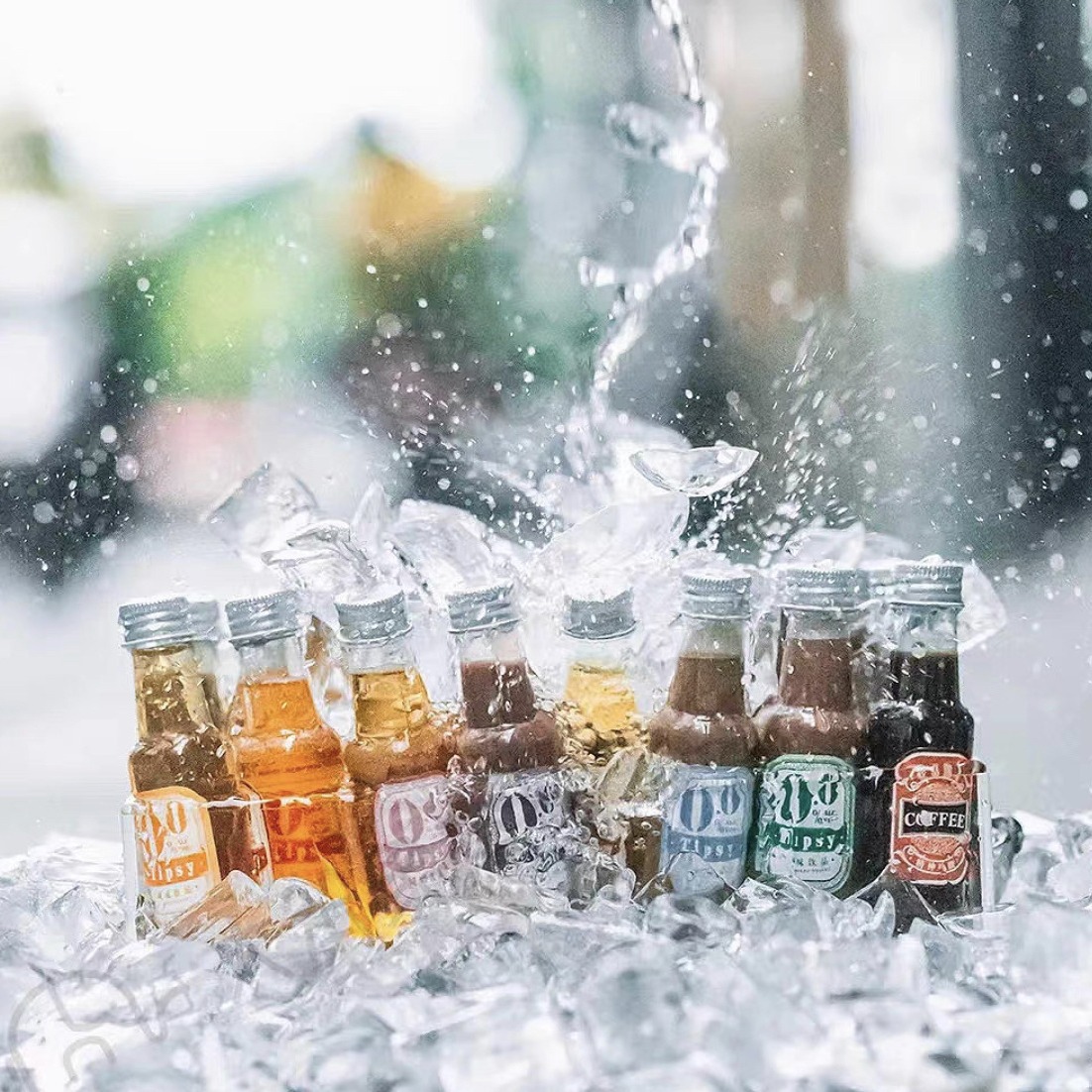 Fábrica en stock PET50ml creativo pequeña botella de vino rojo neto bebida jugo cubierta de aluminio botella de plástico gran cantidad Congyu