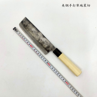 Japanese-style steel plough hand-made thin vegetable cutting chef's knife composite steel forging household diced multi-layer steel kitchen knife