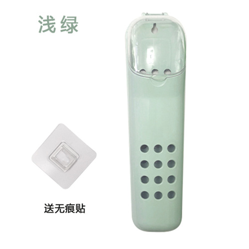 Covered Chopsticks Container Dustproof Chopsticks Stand Drain Wall-mounted Chopstick Holder No-Pierce Kitchen Utensil Chopstick Storage Box