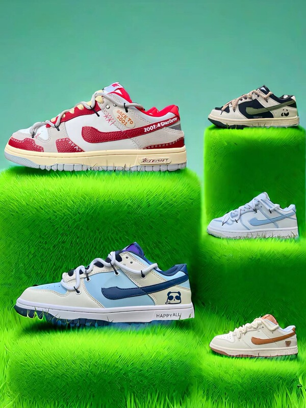 High-Quality Dunk Sb Color Matching Men's and Women's Couple's Deconstructed Drawstring Dunk Series Low-Top Sports and Leisure Sneakers High-Quality Dunk Sb Color Matching Men's and Women's Couple's Deconstructed Drawstring Dunk Series Low-Top Sports and Leisure Sneakers