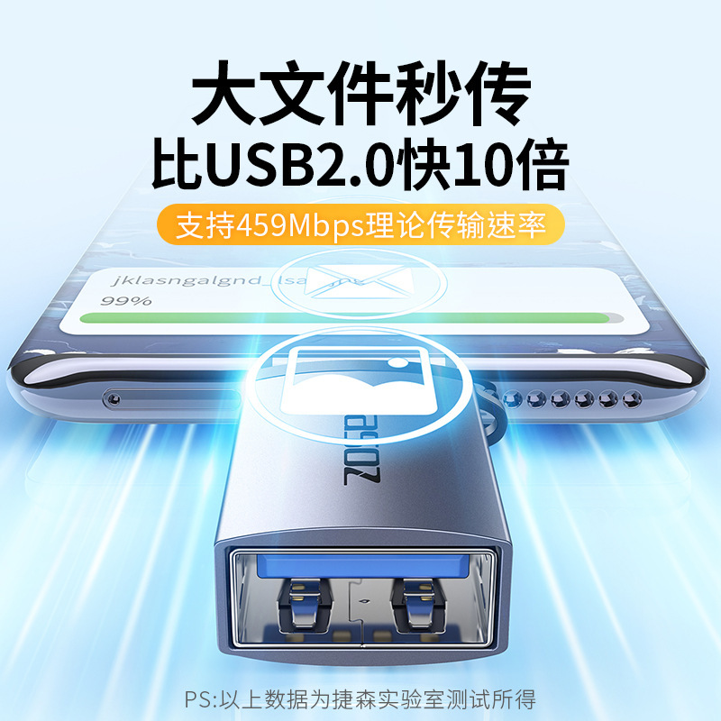 Jieson USB-C インターフェイス OTG アダプター携帯電話タブレット U ディスクアダプター USB3.2 から Type-C3.0|undefined