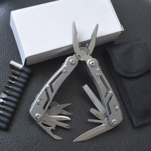 全钢折叠式多功能刀钳户外便携应急装备带剪刀款组合工具刀尖嘴钳