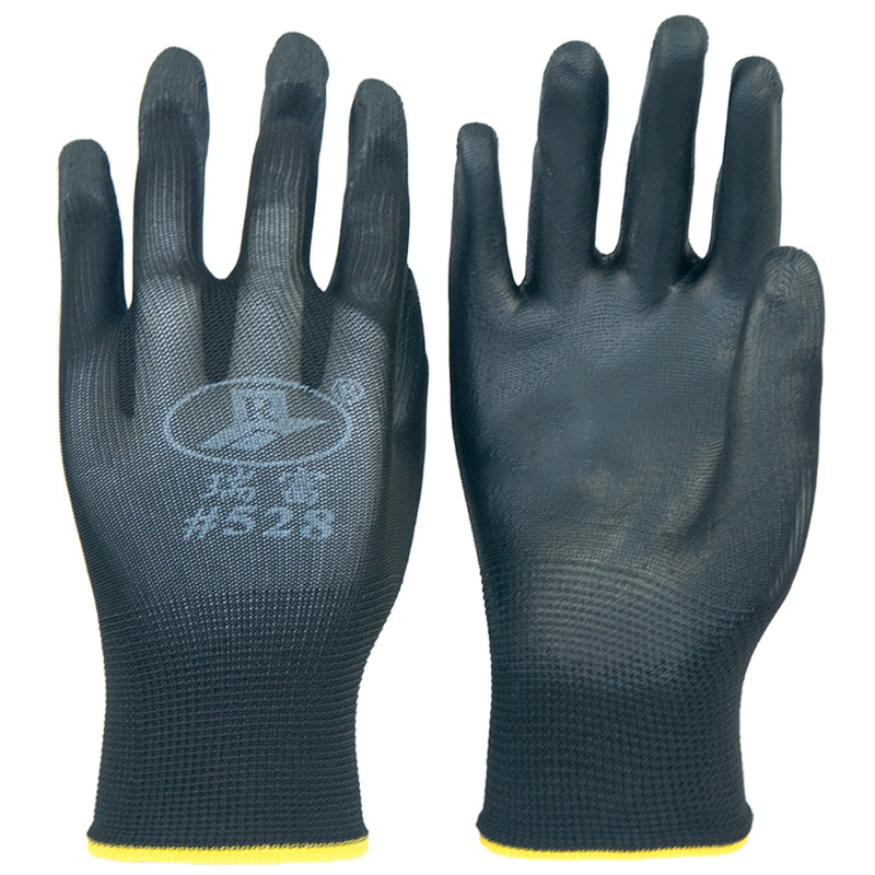 Ruifu518 guantes de trabajo antideslizantes y resistentes al desgaste delgados con goma, cómodos y transpirables para trabajadores con protección laboral.