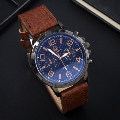 小眾皮帶學生手錶韓版簡約大數字男表潮流商務個性石英表手錶批發