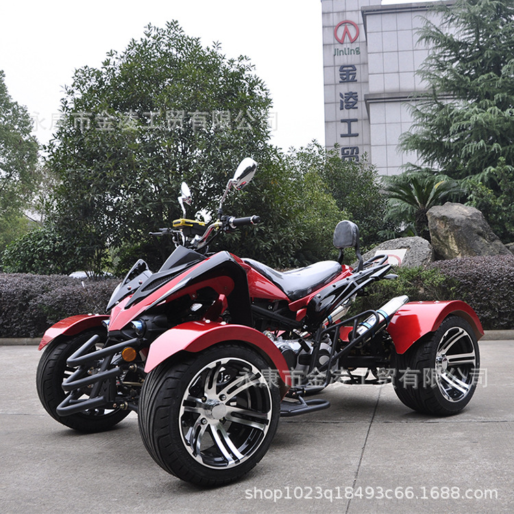 金凌车业300CC公路款沙滩车无级变速铝轮双排全地型四轮出口型ATV