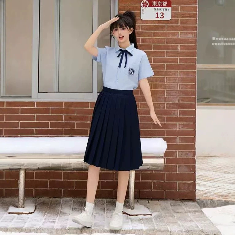 毕业初中生学生合唱诗歌朗诵班服校服套装学院毕业班运动会演出服